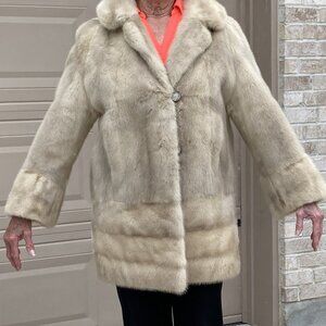 Vintage Rare Pale Beige Mink Jacket